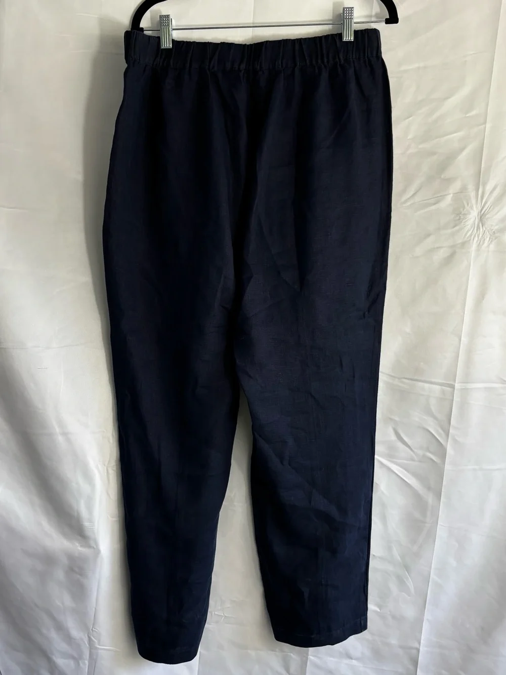 women’s Navy Quince linen Casual Pants